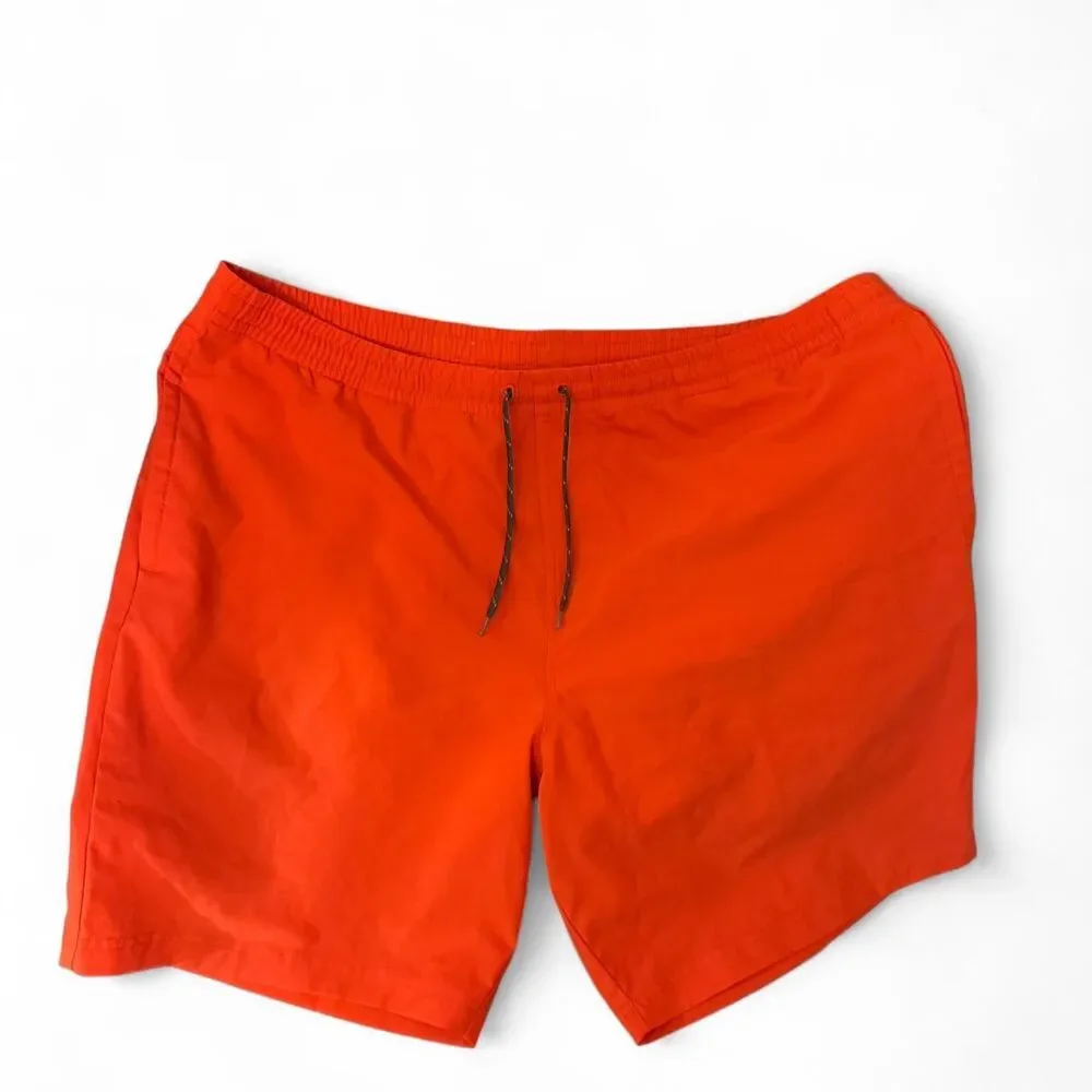 Columbia-sportswear Men's Orange and Red Swim-briefs-shorts